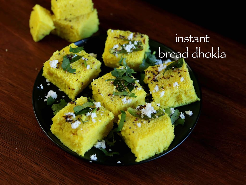 bread dhokla recipe instant bread dhokla quick & easy bread dhoklas